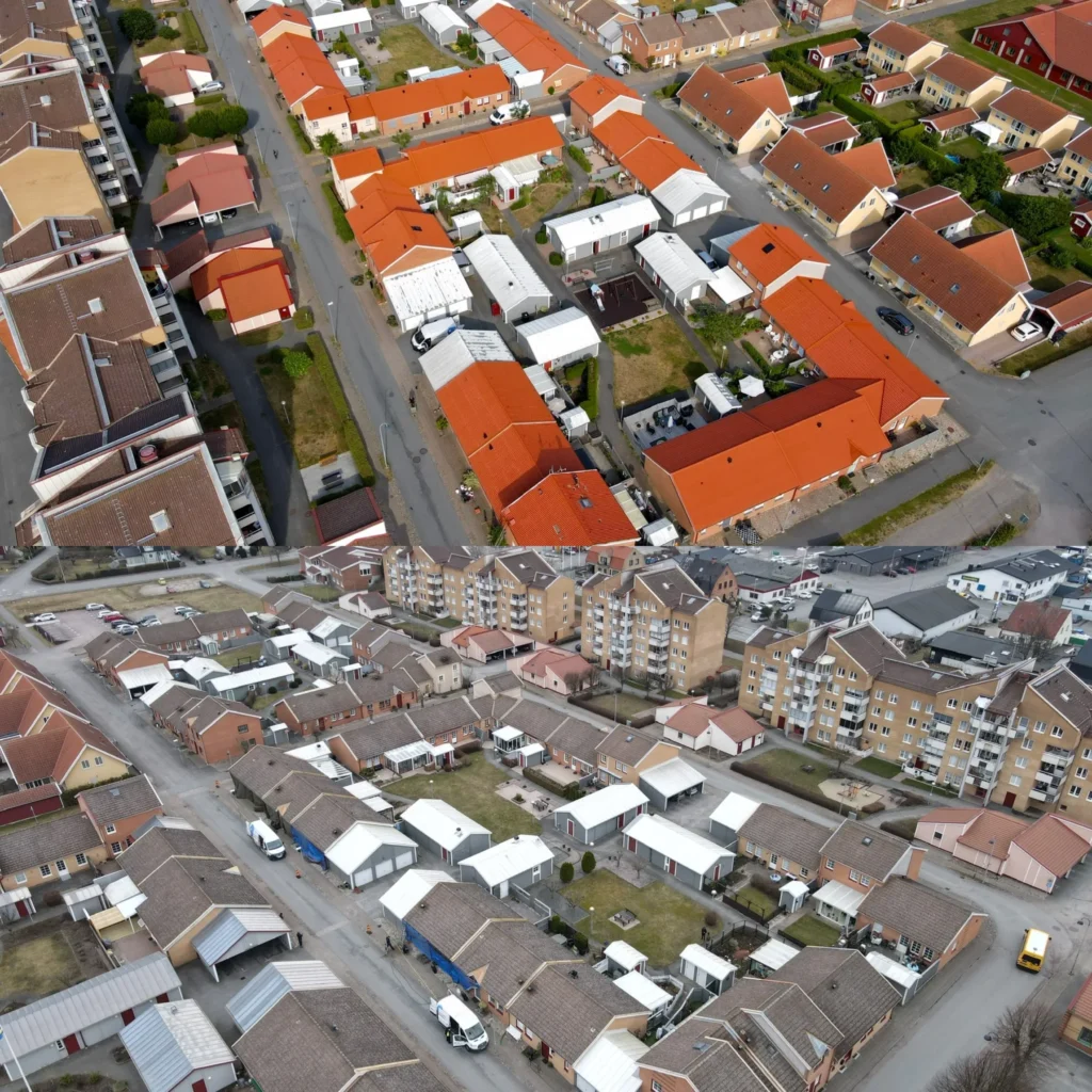 BRF i Sollentuna – 3 000 m² tak tvättat, målat och vaxat